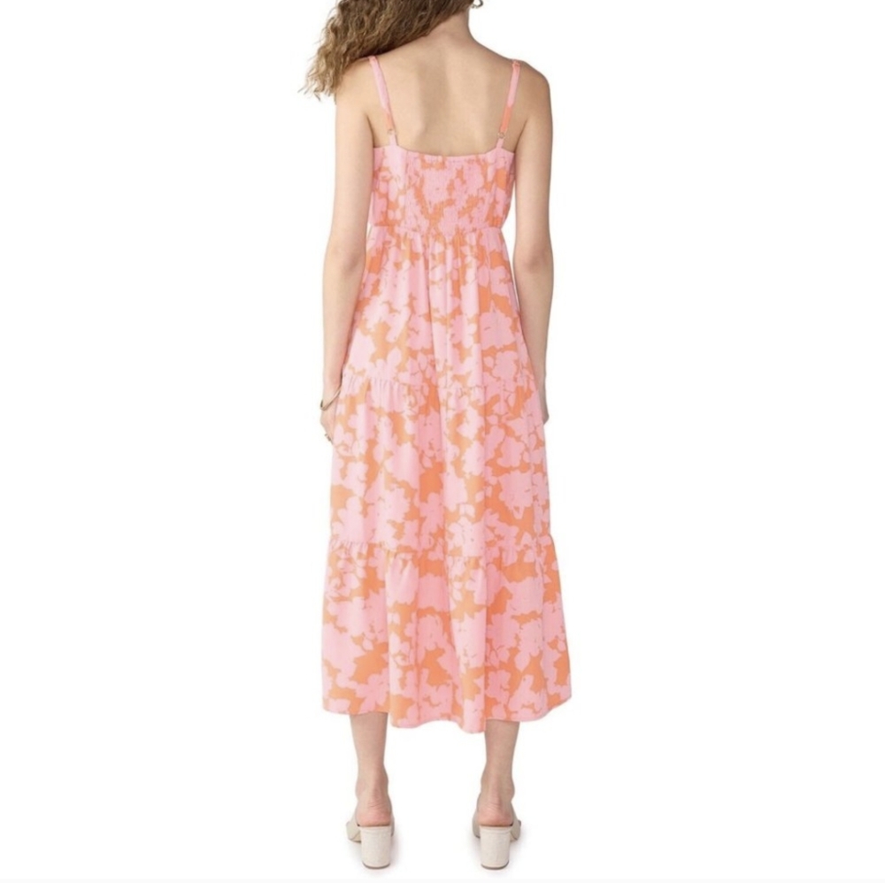 Sanctuary Vibrant Pink and Orange Midi Dress - Picture 2 of 3
